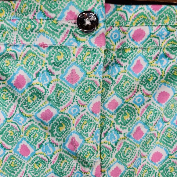 Charter Club Woman Skorts Sz 14W Multicolor Above the Knee Zip/Button (KK-10) - Picture 2 of 7